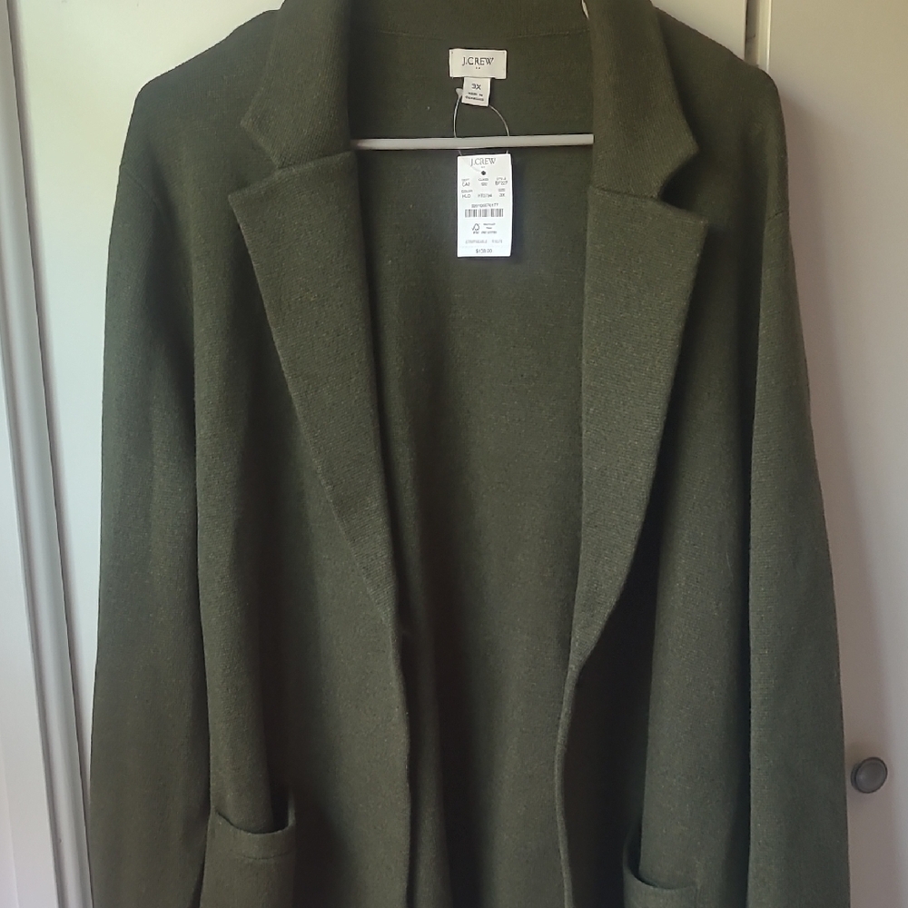 J. Crew Women's Green Blazer